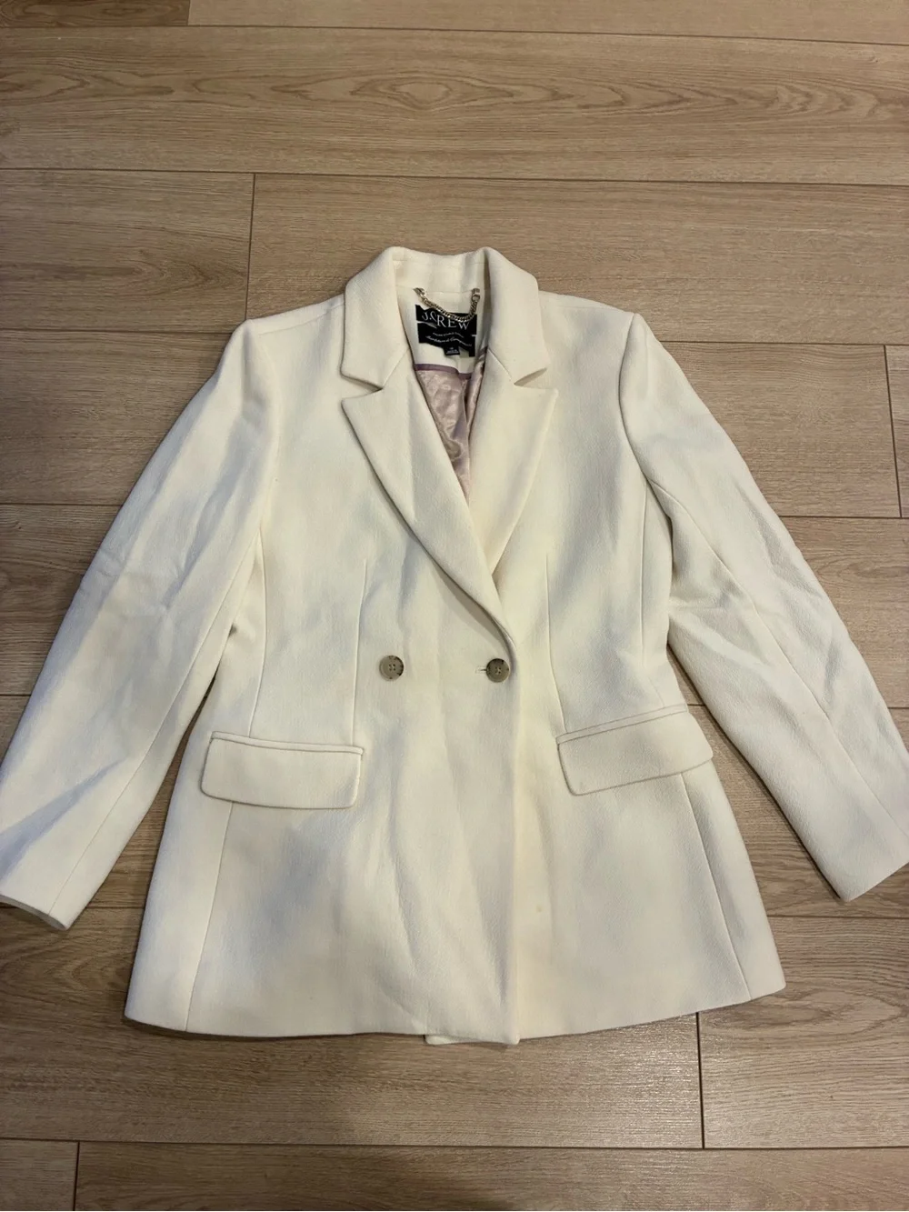 J. Crew Women’s Evening Blazer Jacket Italian Double Cloth Wool Size 10 *READ